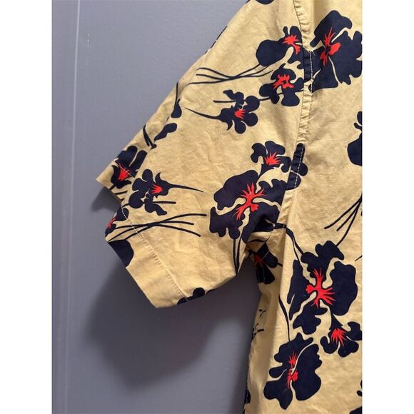 Hurley Men's Floral Short Sleeve Button-Down Shirt Size L Multicolor - Picture 3 of 9